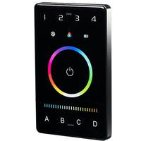 American Lighting 12-24 volt RGB+TW Black Dimmable DMX Tunable Wall Control